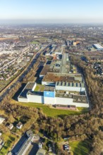 Aerial photo, thyssenkrupp Steel Europe AG Bochum plant, Essener Straße, Kruppwerke, Bochum, Ruhr