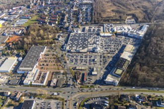 Aerial view, Hannibal-Center, shopping centre, Hofstede, Bochum, Ruhr area, North Rhine-Westphalia,
