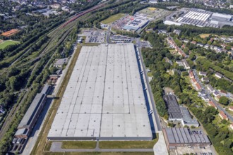 Aerial view, Opel Warehouse Bochum, Langendreer, Bochum, Ruhr area, North Rhine-Westphalia,
