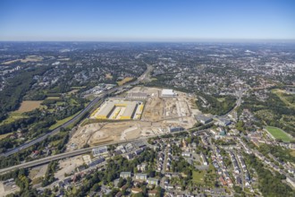 Aerial view, MARK 51°7, new building Zess, Laer, Bochum, Ruhr area, North Rhine-Westphalia,