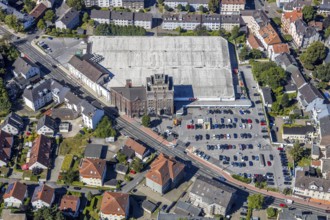 Aerial view, Matrix Bochum, real Langendreer an der Hauptstraße, Bochum, Ruhr area, North