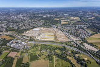 Aerial photo, MARK 51°7, new building Zess, Nordhausen-Ring and motorway A448, Laer, Bochum, Ruhr
