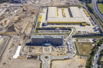 Aerial view, MARK 51°7, new building Zess, Laer, Bochum, Ruhr area, North Rhine-Westphalia,
