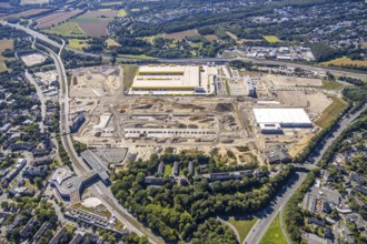Aerial view, MARK 51°7, new building Zess, Laer, Bochum, Ruhr area, North Rhine-Westphalia,