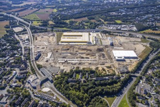 Aerial view, MARK 51°7, new building Zess, Laer, Bochum, Ruhr area, North Rhine-Westphalia,