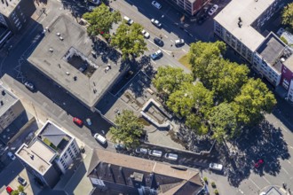 Aerial view, building Südring 1, Südinnenstadt, Bochum, Ruhr area, North Rhine-Westphalia, Germany,