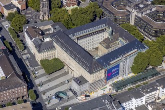 Aerial view, city hall Bochum, city administration Bochum, Gleisdreieck, Bochum, Ruhr area, North