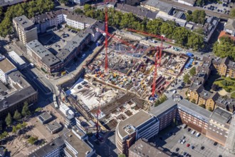 Aerial view, Old Justice Area, Gleisdreieck, Bochum, Ruhr Area, North Rhine-Westphalia, Germany,