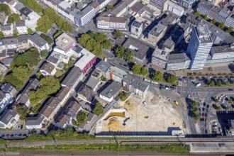 Aerial view, building Südring 1, Südinnenstadt, Bochum, Ruhr area, North Rhine-Westphalia, Germany,