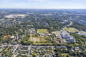 Aerial view, HealthCampus South, neighbourhood at HealthCampus Bochum, Wiemelhausen, Bochum, Ruhr
