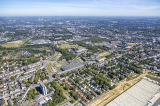 Aerial view, city centre west, Westpark, Jahrhunderthalle, Gahlensche Straße, Alleestraße,