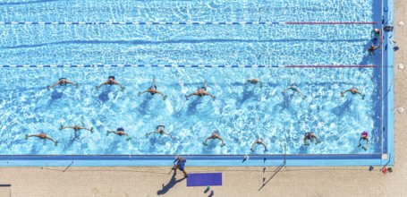 Schwimmverein Blau-Weiß Bochum 1896 e. V., outdoor swimming pool Am Wiesengrund, swimming pool,