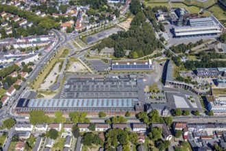 Aerial view, city centre west, Westpark, Gahlensche Straße, Alleestraße, Kruppwerke, Bochum, Ruhr