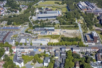 Aerial view, city centre west, Westpark, Gahlensche Straße, Alleestraße, Kruppwerke, Bochum, Ruhr