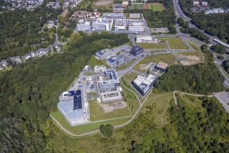Aerial view, GesundheitsCampus Süd, Querenburg, Bochum, Ruhr area, North Rhine-Westphalia, Germany,
