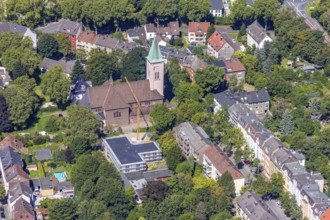 Aerial photograph, ÐŸÑ€Ð°Ð²Ð¾ÑÐ°Ð²Ð½Ð°Ñ Ð¦ÐµÑ€ÐºÐ¾Ð²ÑŒ, Russian Orthodox Church Feldsieper Straße,