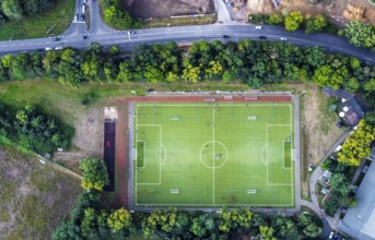 Aerial view, sports centre Wattenscheid-West Berliner Straße, Leithe, Bochum, Ruhr area, North