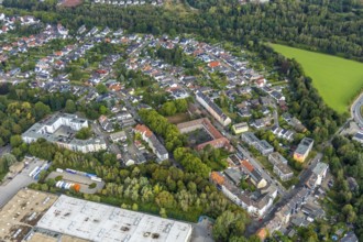 Aerial view, ?? View Südfeldmark, building Moltkestraße, Goebenstraße, Wattenscheid, Bochum, Ruhr