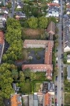Aerial view, residential area Moltkestraße, Goebenstraße, Wattenscheid, Bochum, Ruhr area, North