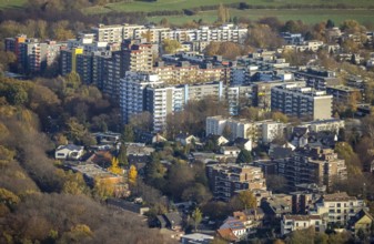 Student halls of residence Hustadt, an der Ruhr-Universität Bochum, Querenburg, Bochum, Ruhr area,