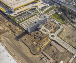 Construction site, new construction DHL Logistik, former Opel site, former Opel administration