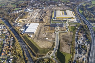 Construction site, new construction DHL Logistik, office address office 51Â°7, office building