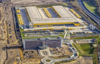 Construction site, new construction DHL Logistik, former Opel site, former Opel administration