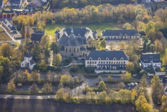 Cistercian monastery Bochum-Stiepel, Restaurant Klosterhof, Stiepel, Bochum, Ruhr area, North