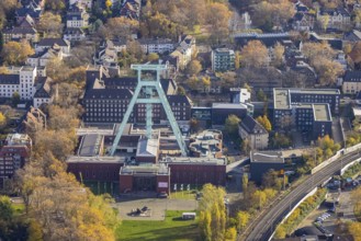 German Mining Museum, winding tower, Grumme, Bochum, Ruhr area, North Rhine-Westphalia, Germany,