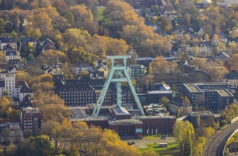 German Mining Museum, winding tower, Grumme, Bochum, Ruhr area, North Rhine-Westphalia, Germany,
