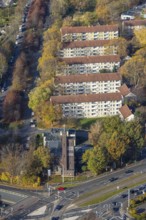 Motorway church RUHR Dinnendahlstraße, residential block with five houses, Hofstede, Bochum, Ruhr