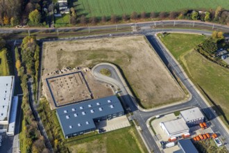 Construction site of new industrial estate An der Salzstraße, district Hiltrop, Bochum, Ruhr area,