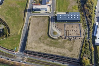 Construction site of new industrial estate An der Salzstraße, district Hiltrop, Bochum, Ruhr area,