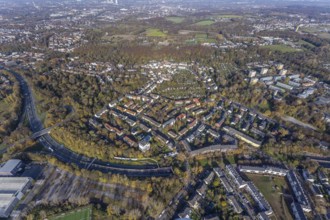 Motorway A40, local view Grumme, Bochum, Ruhr area, North Rhine-Westphalia, Germany, motorway, DE,