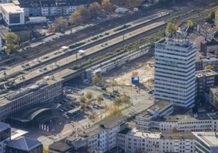 Bochum main station, demolition multi-storey car park P7, construction site for new multi-storey