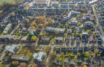 Residential area high-rise buildings Im Hagenacker, Winterkamp, Bergen, Bochum, Ruhr area, North