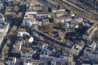 Aerial view of the wasteland in the Bermuda triangle, Kreuzstraße, Brüderstraße, Neustraße,