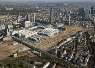 Frankfurt, main railway station, DEU Germany Germany, Europe, aerial view, birds-eyes view, aerial