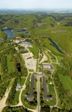 Former Nazi Ordensburg Vogelsang, a building complex erected by the National Socialists on Mount