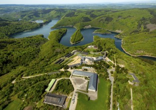 Former Nazi Ordensburg Vogelsang, a building complex erected by the National Socialists on Mount