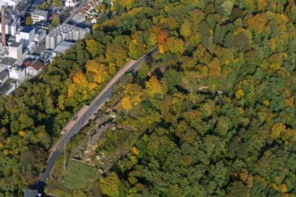 Aerial view, Schlossberg-Hotel Homburg OHG, Homburg, Saarland, Germany, Europe, birds-eyes view,