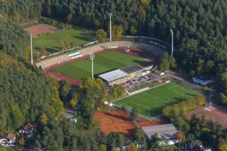 Aerial photo, Waldstadion, Homburg, Saarland, Germany, Europe, birds-eyes view, aerial photography,