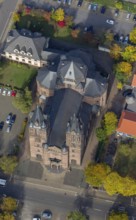 St. Sacrament Saardom, Dillingen/Saar, Saarland, Germany, Europe, aerial photo, birds-eyes view,