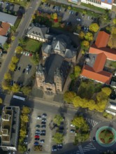 St. Sacrament Saardom, Dillingen/Saar, Saarland, Germany, Europe, aerial photo, birds-eyes view,