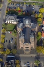 St. Sacrament Saardom, Dillingen/Saar, Saarland, Germany, Europe, aerial photo, birds-eyes view,