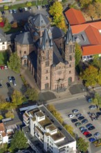 St. Sacrament Saardom, Dillingen/Saar, Saarland, Germany, Europe, aerial photo, birds-eyes view,