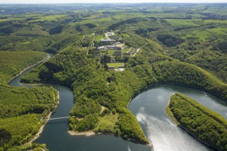 Former Nazi Ordensburg Vogelsang, a building complex erected by the National Socialists on Mount