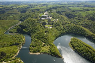 Former Nazi Ordensburg Vogelsang, a building complex erected by the National Socialists on Mount