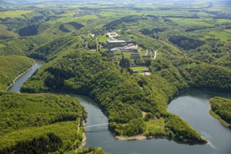 Former Nazi Ordensburg Vogelsang, a building complex erected by the National Socialists on Mount