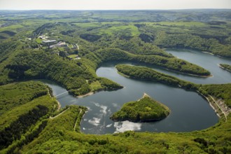 Former Nazi Ordensburg Vogelsang, a building complex erected by the National Socialists on Mount
